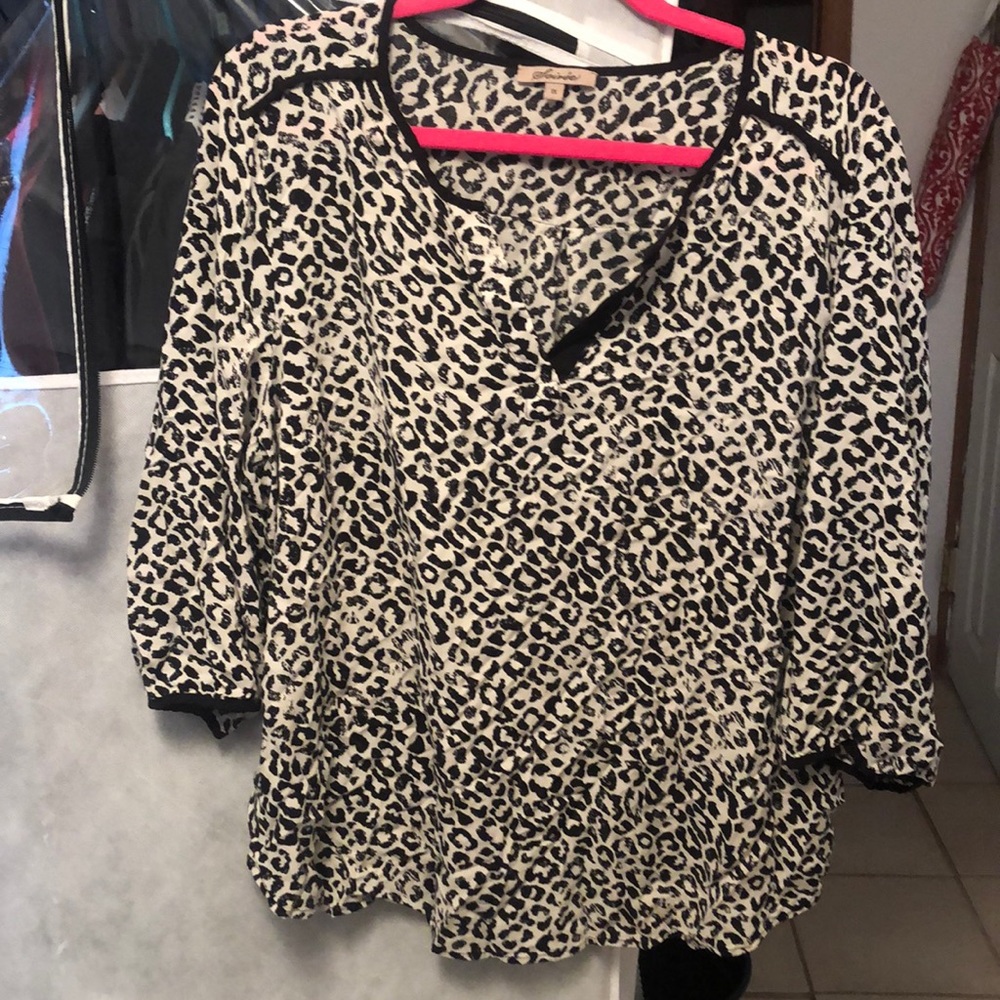 Soirée 1x leopard blouse
